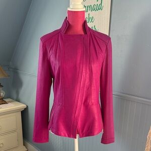 Clara Sun Woo Magenta Leather Jacket size M